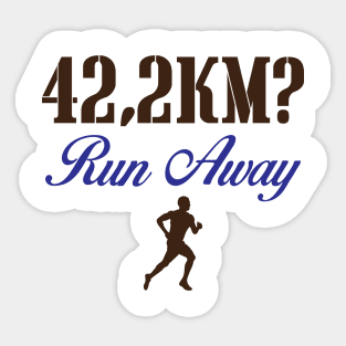 Running Marathon Sticker